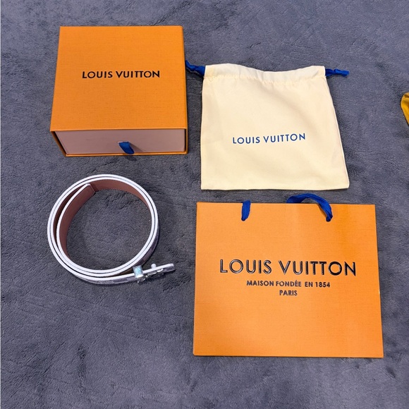 Louis Vuitton Damier Azur Checkerboard Belt